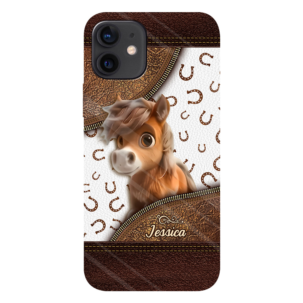 Cute Horse - Personalized Horse Full Print Phone Case