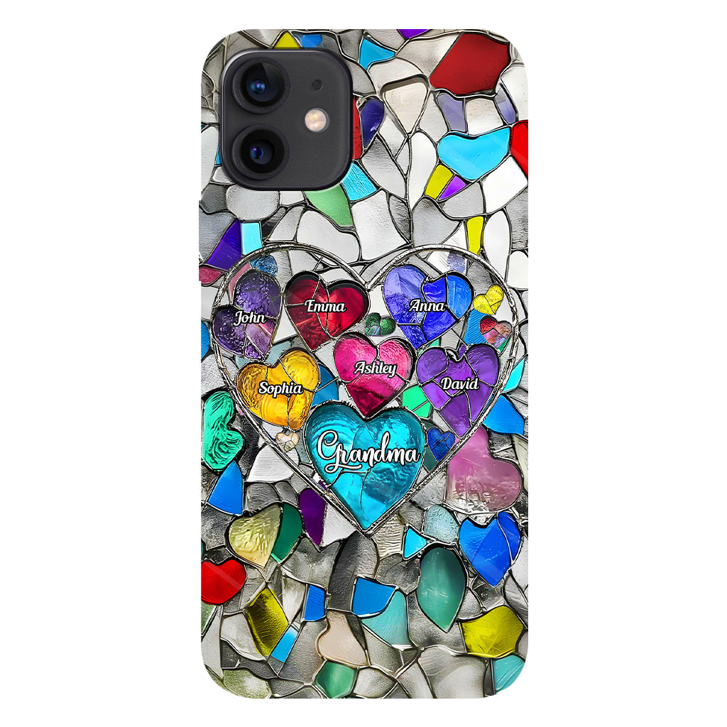 Grandma's Mom's Sweethearts - Personalized Grandma Full Print Phone Case