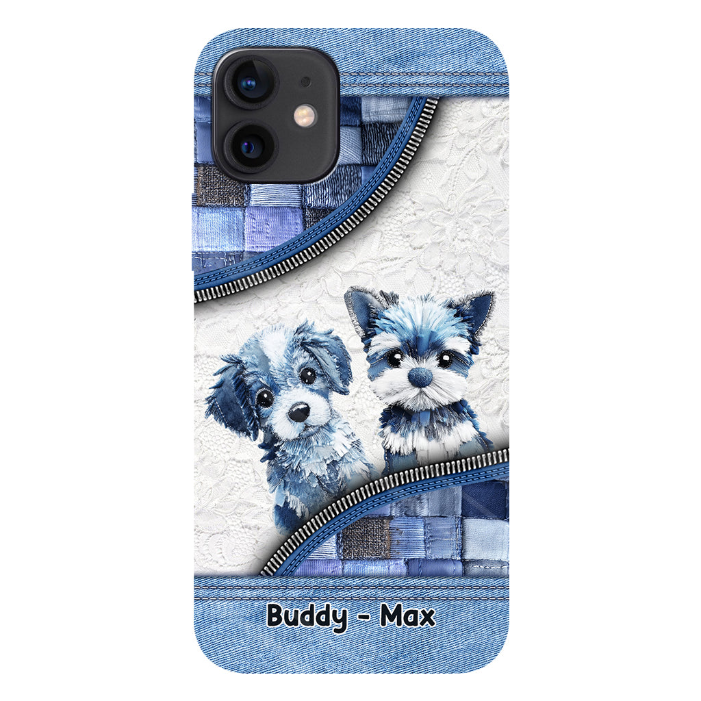 Coque de téléphone personnalisée avec imprimé chien mignon