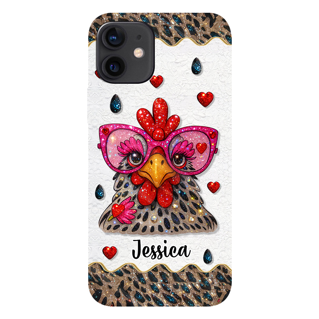 Crazy Chicken Lady - Personalized Chicken Full Print Phone Case