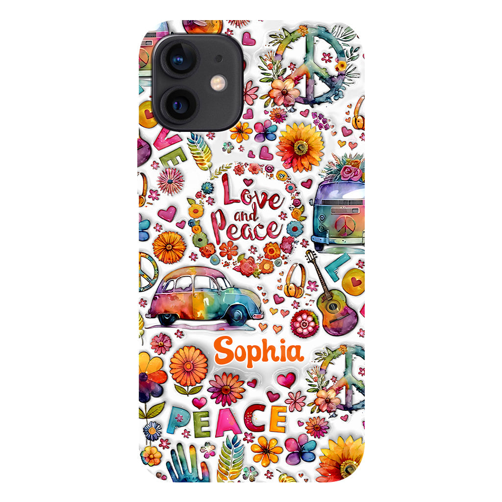 Coque de téléphone personnalisée Hippie Soul - Motif hippie intégral
