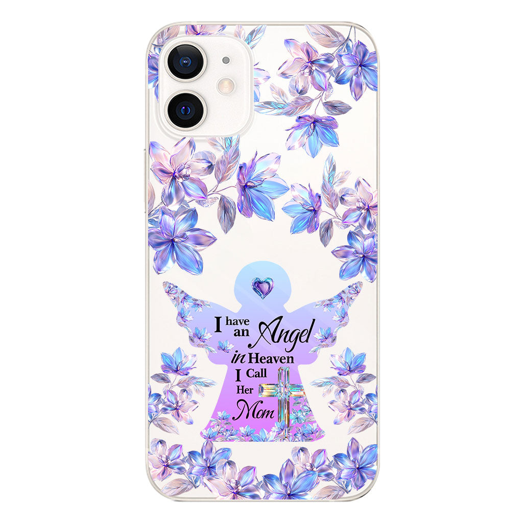 Angel In Heaven - Personalized Memorial Clear Phone Case