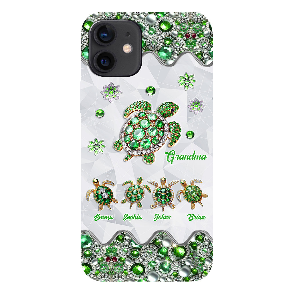 Grandma Of Little Turtles - Personalized Grandma Full Print Phone Case