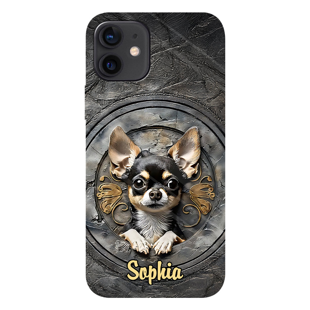 Adorable Chihuahua - Coque de téléphone personnalisée avec imprimé intégral