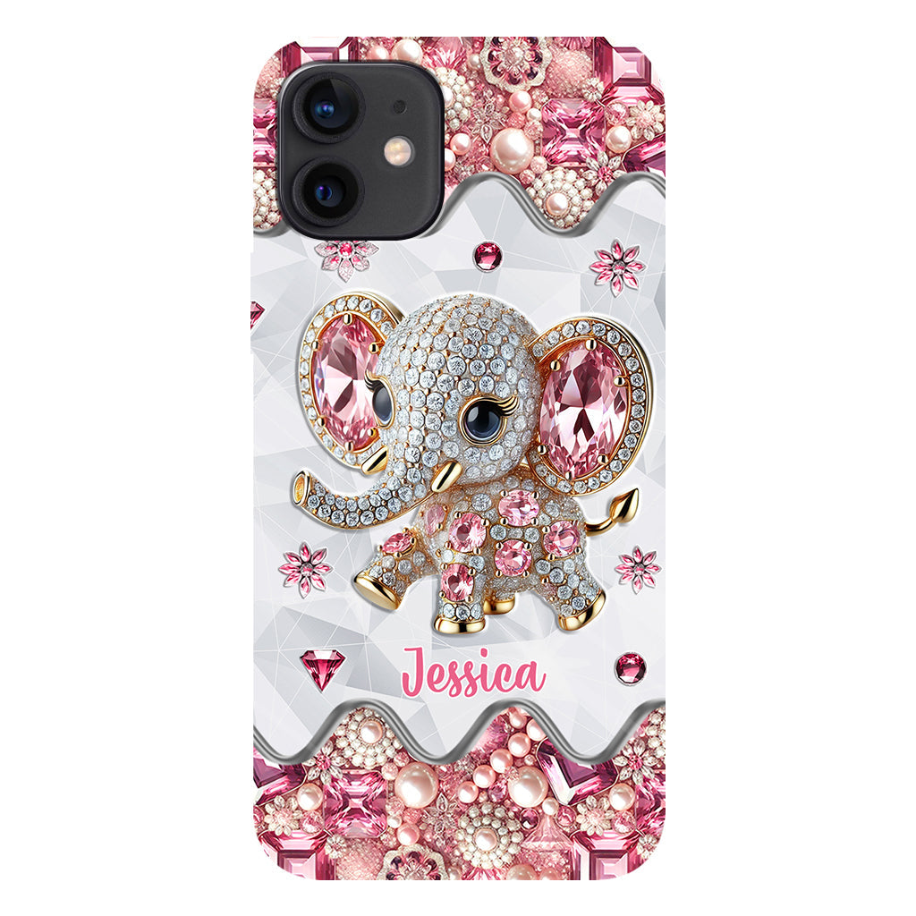 Just A Girl Who Loves Elephants - Personalized Elephant Full Print Phone Case