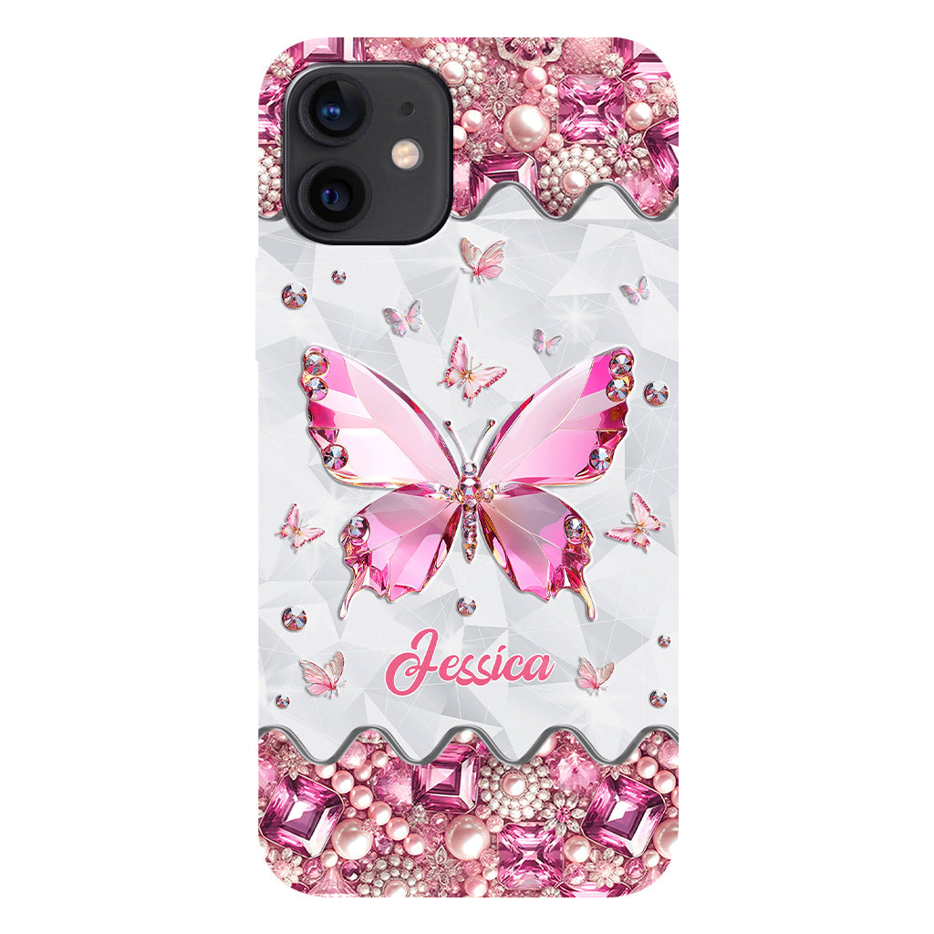 Love Butterfies - Coque de téléphone personnalisée avec imprimé papillon intégral