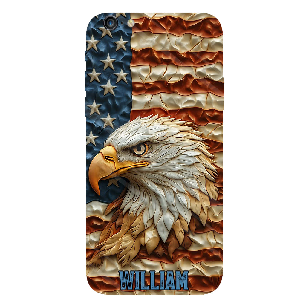 Strong Eagle - Coque de téléphone personnalisée avec aigle à tête blanche et impression intégrale