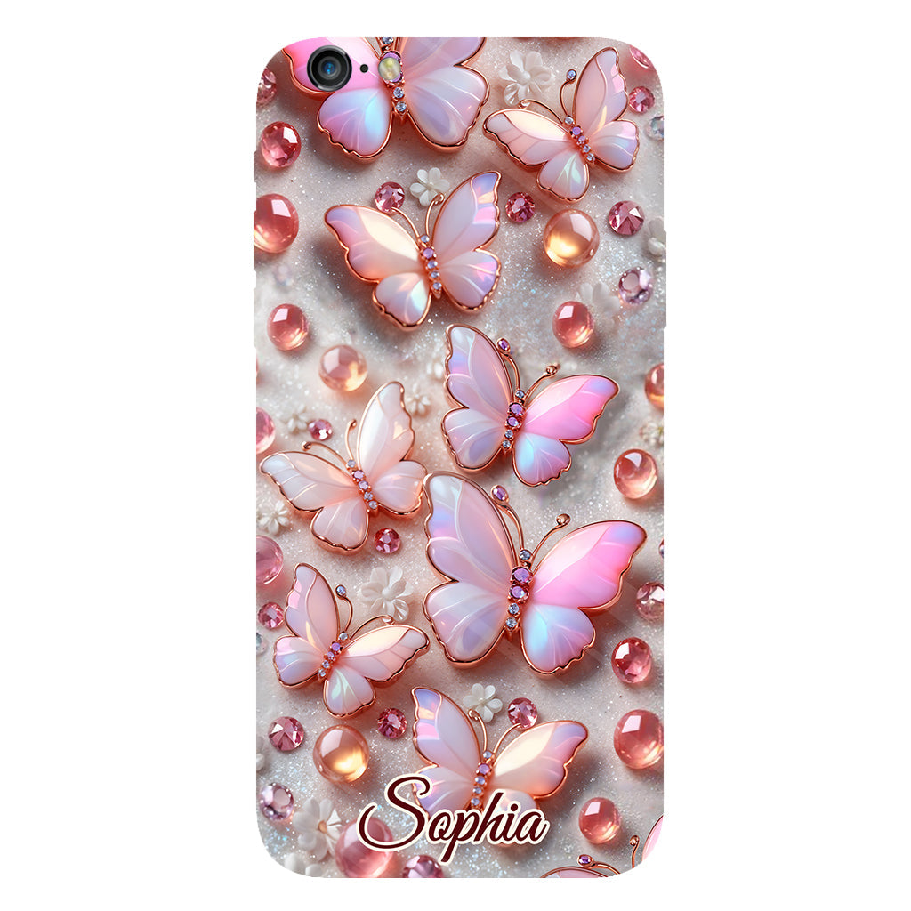 Stunning Butterflies - Personalized Butterfly Full Print Phone Case