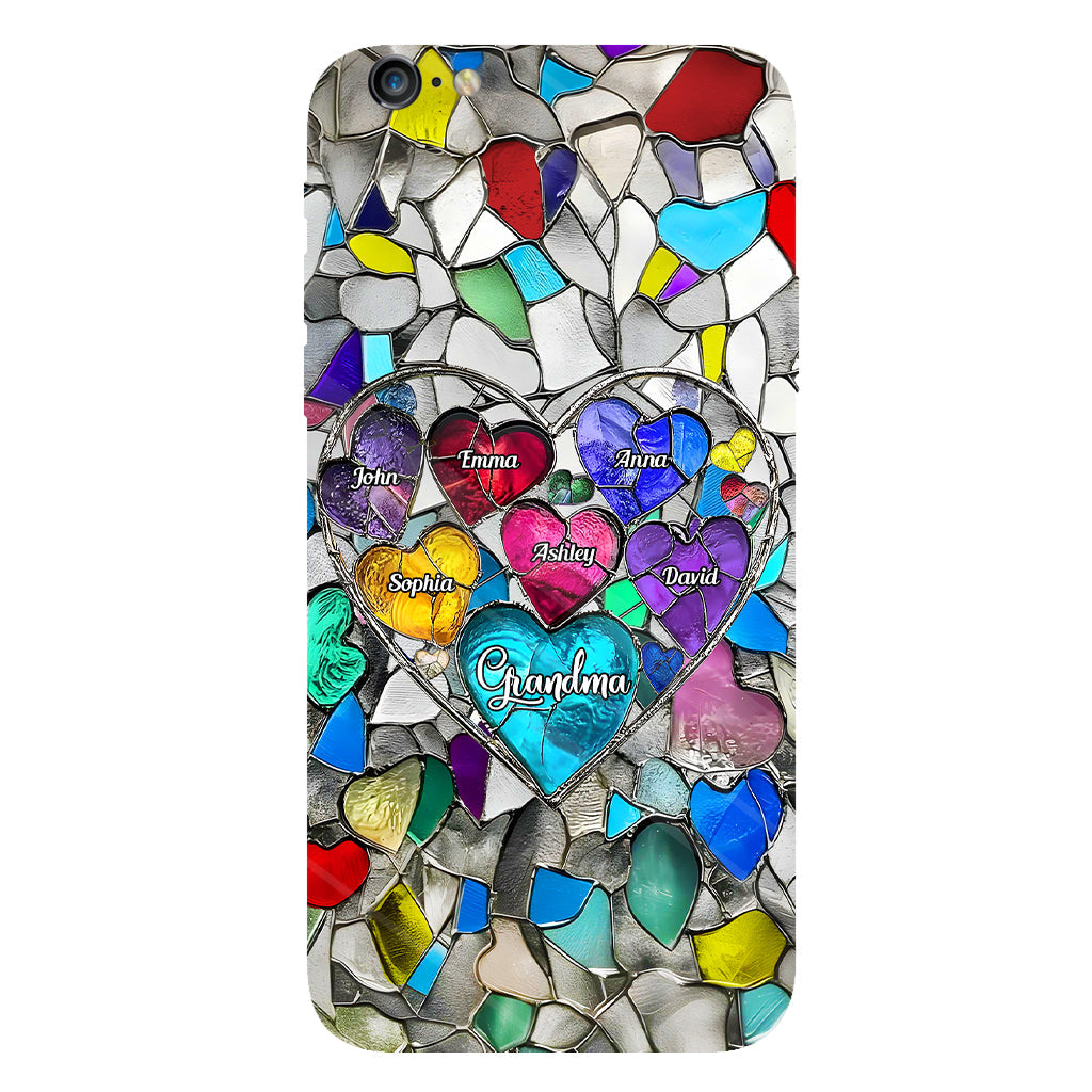 Grandma's Mom's Sweethearts - Personalized Grandma Full Print Phone Case