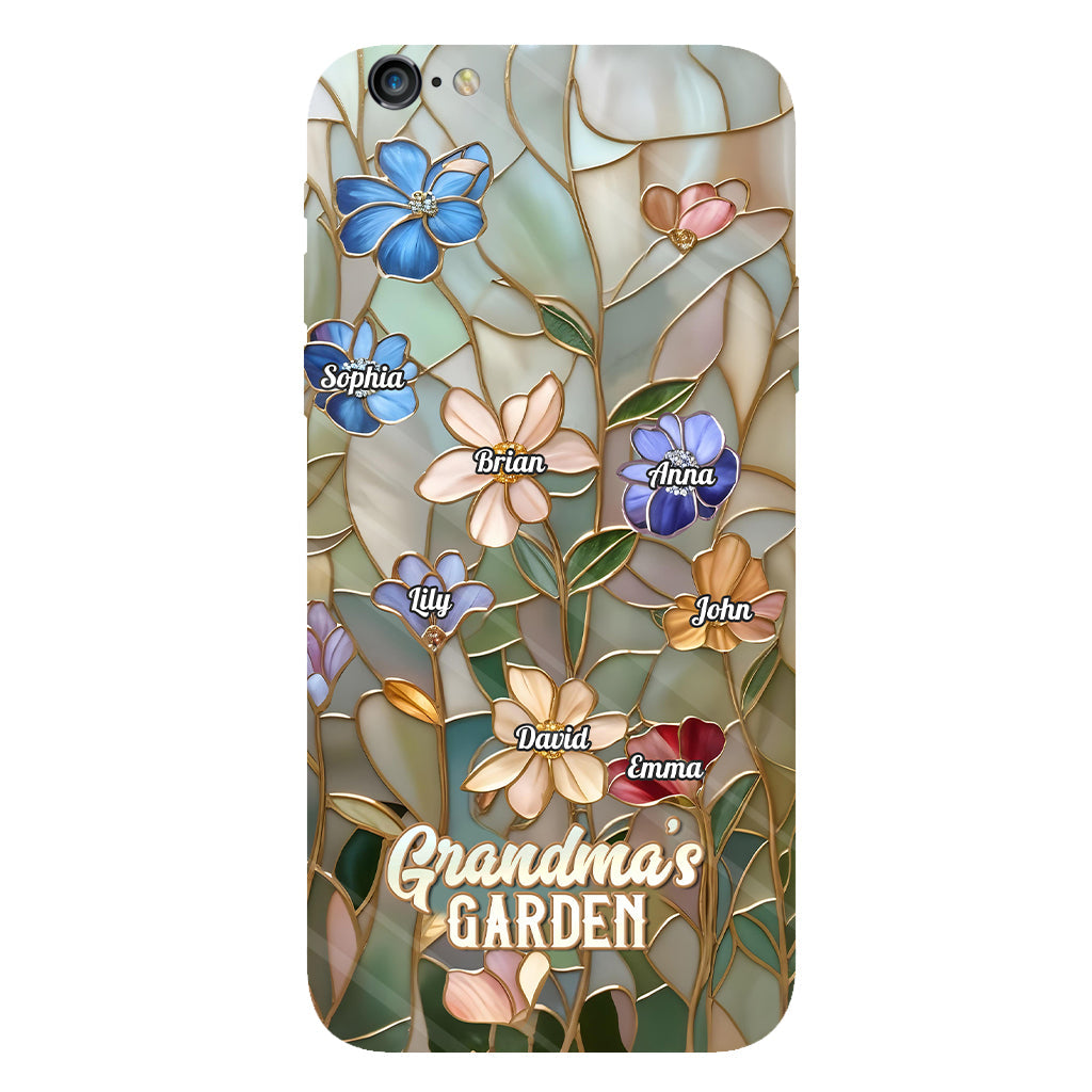 Coque de téléphone personnalisée « Le jardin de grand-mère » avec impression intégrale