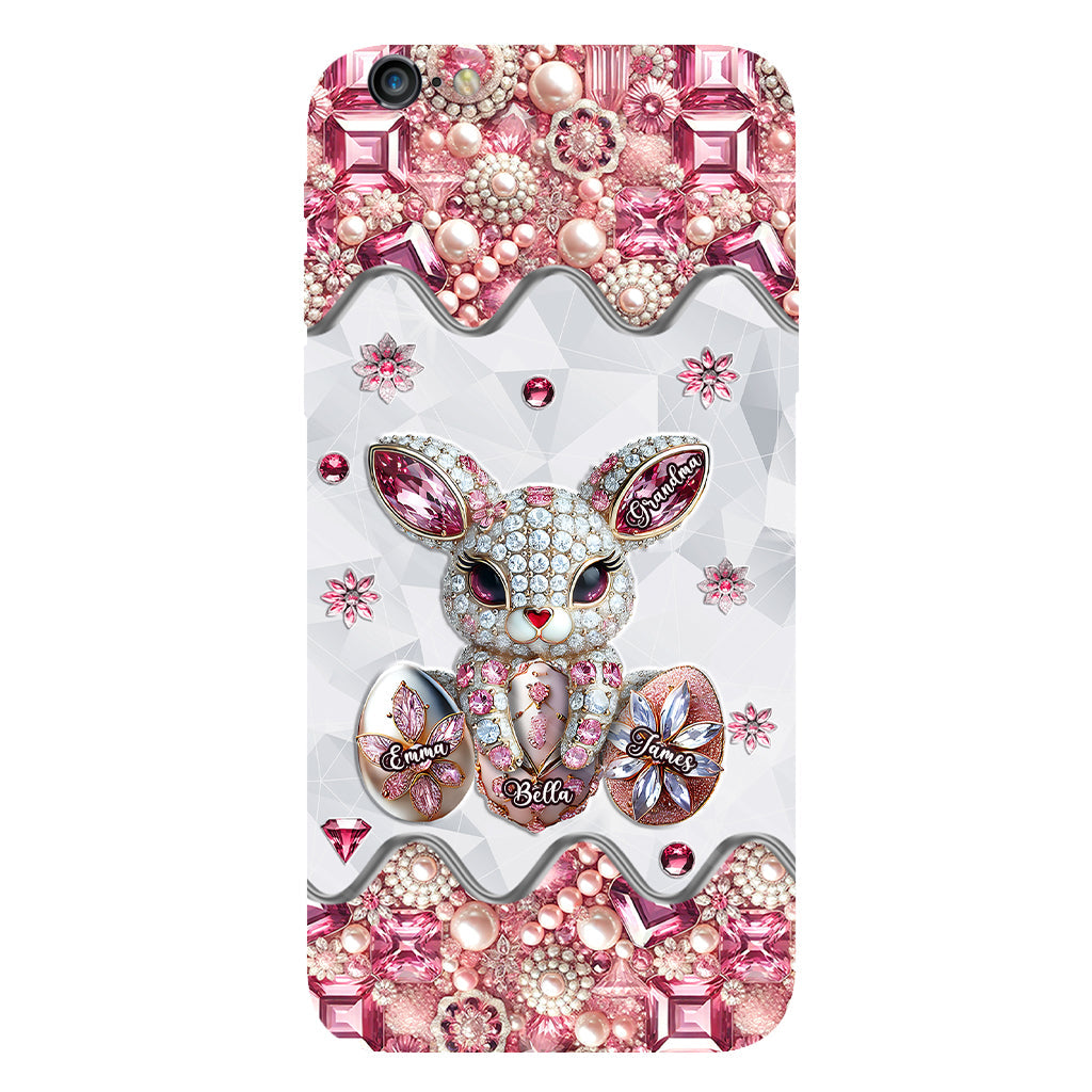 Coque de téléphone personnalisée « Lapin de Pâques - Mamie » avec impression intégrale