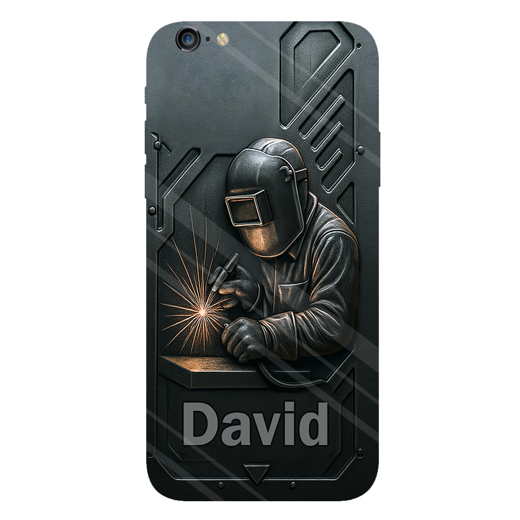 Coque de téléphone personnalisée avec motif de soudeur - Hommes soudeurs stylés