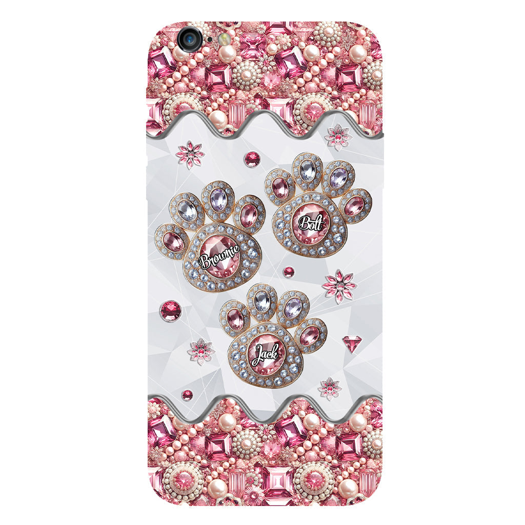 La vie est plus belle avec mes chiens - Coque de téléphone personnalisée avec impression intégrale de chien