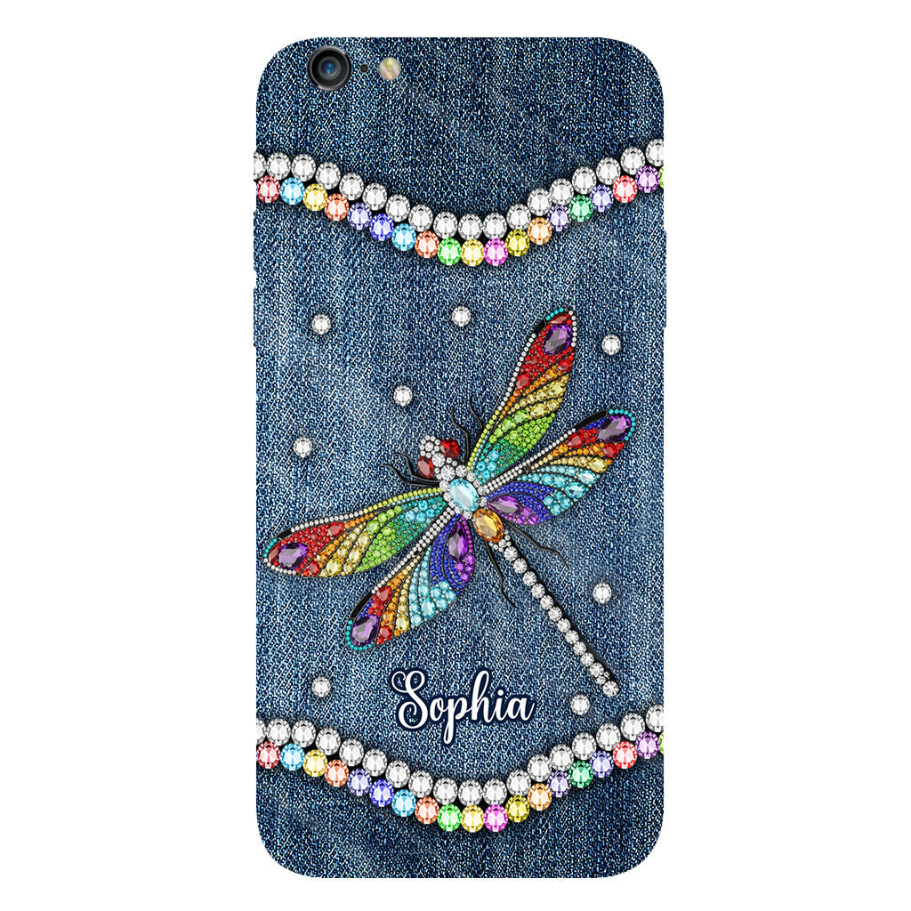 Magnifique libellule - Coque de téléphone personnalisée avec motif libellule intégral