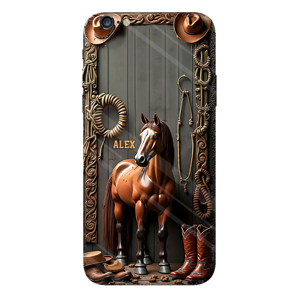 Love Horses - Personalized Horse Full Print Phone Case