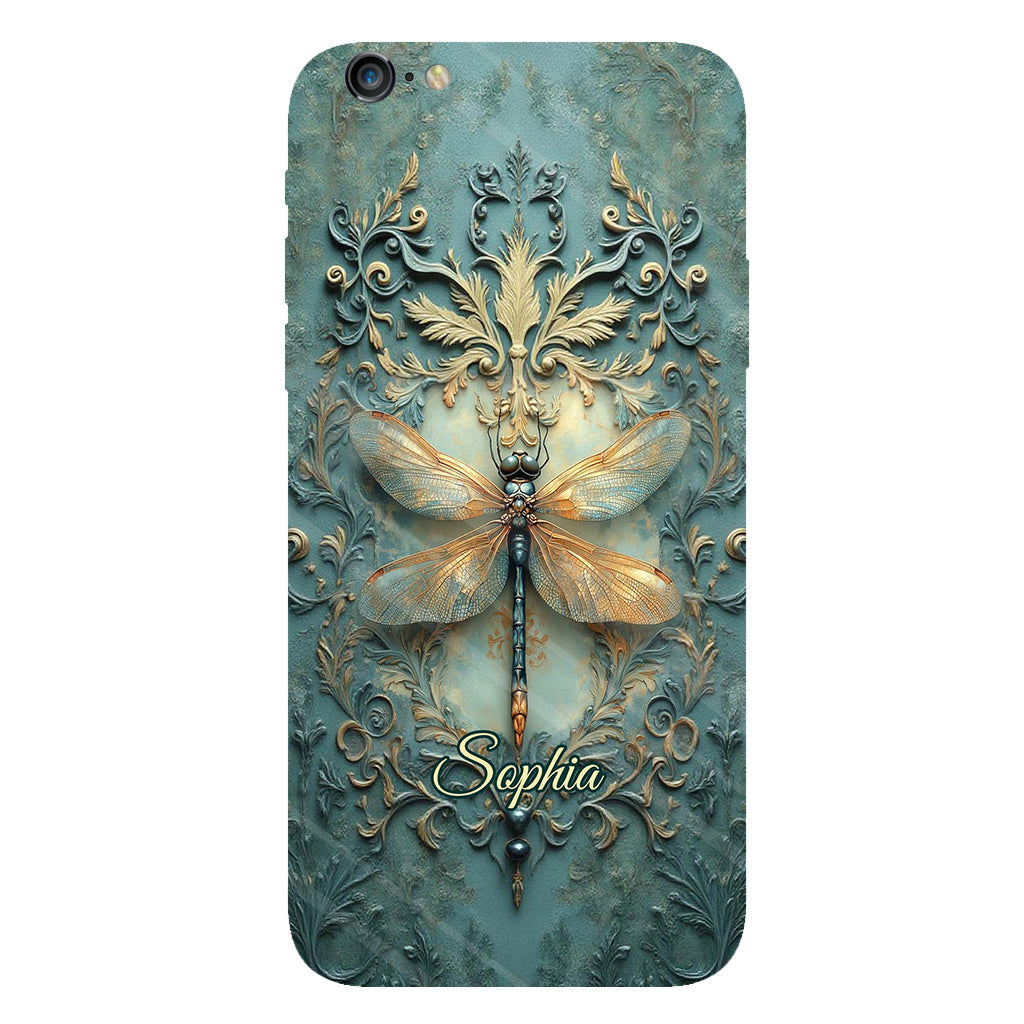Stunning Dragonfly - Personalized Dragonfly Full Print Phone Case
