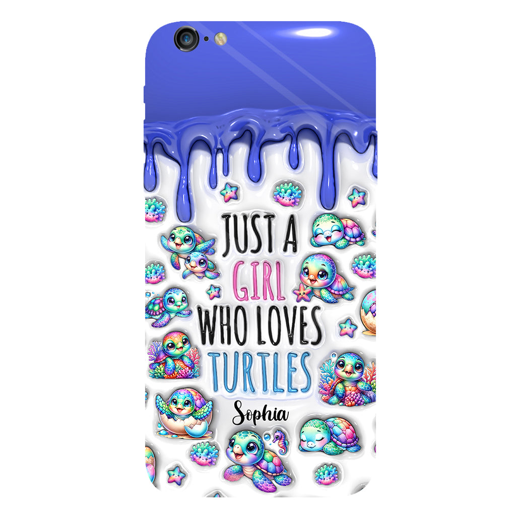 Just A Girl Who Loves Turtles - Personalized Turtle Full Print Phone Case
