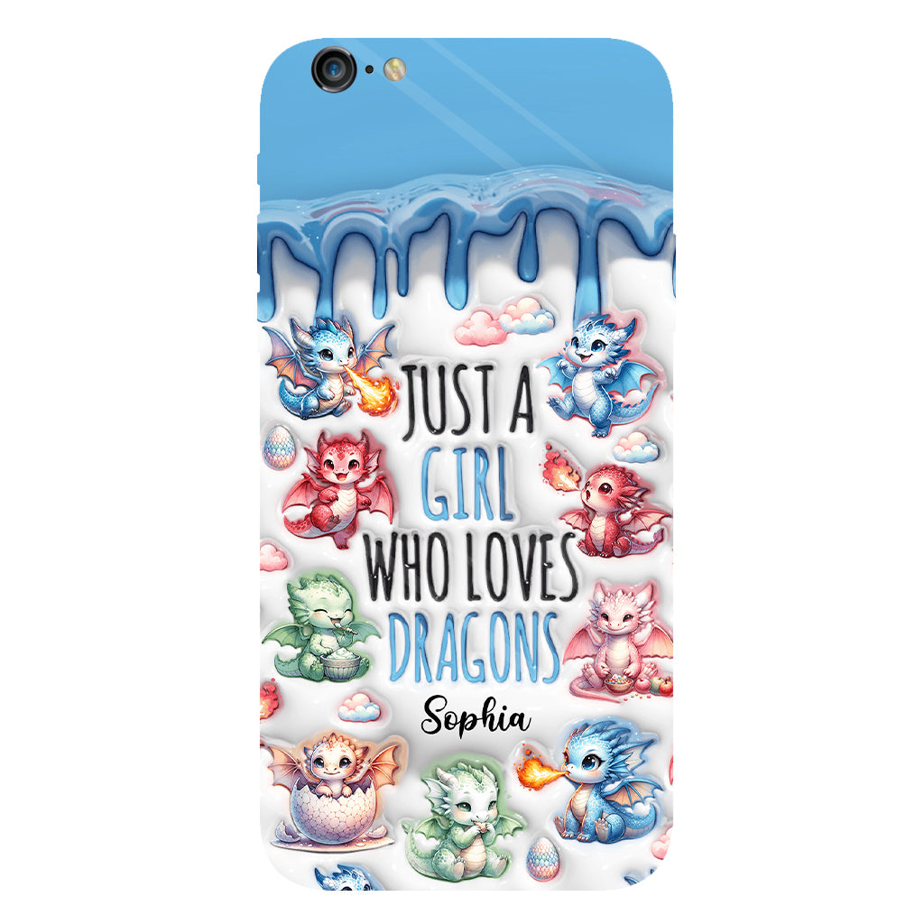 Just A Girl Who Loves Dragons - Personalized Dragon Full Print Phone Case