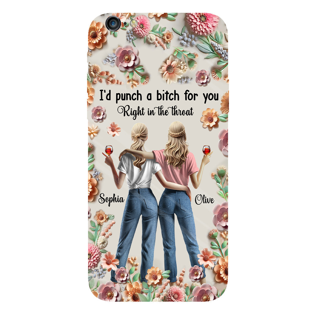 Punch Bitch Besties - Personalized Bestie Full Print Phone Case