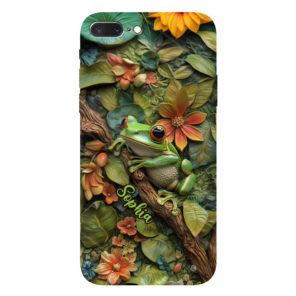Adorable Grenouille - Coque de téléphone personnalisée avec imprimé grenouille