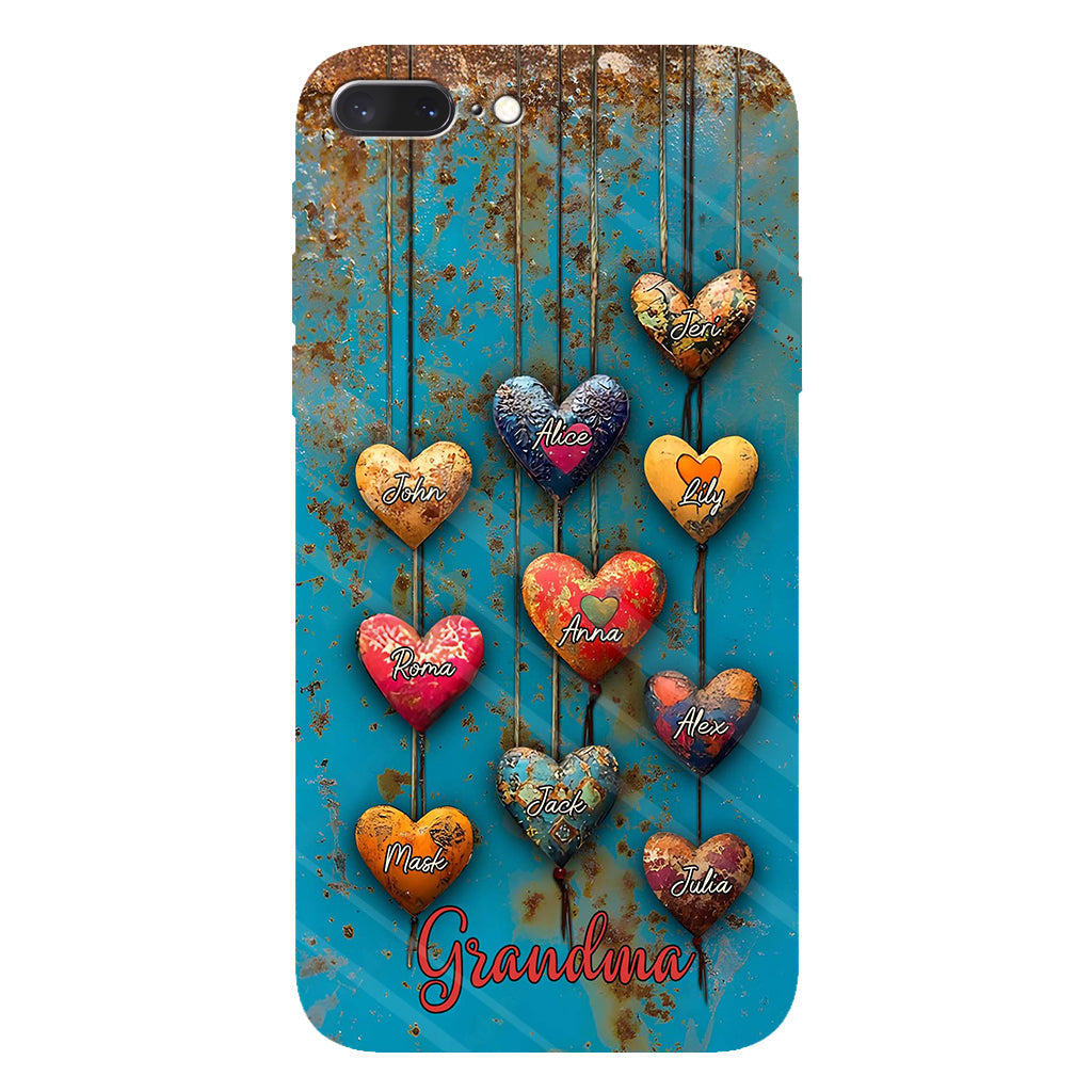 Grandma's Mom's Sweethearts - Personalized Grandma Full Print Phone Case