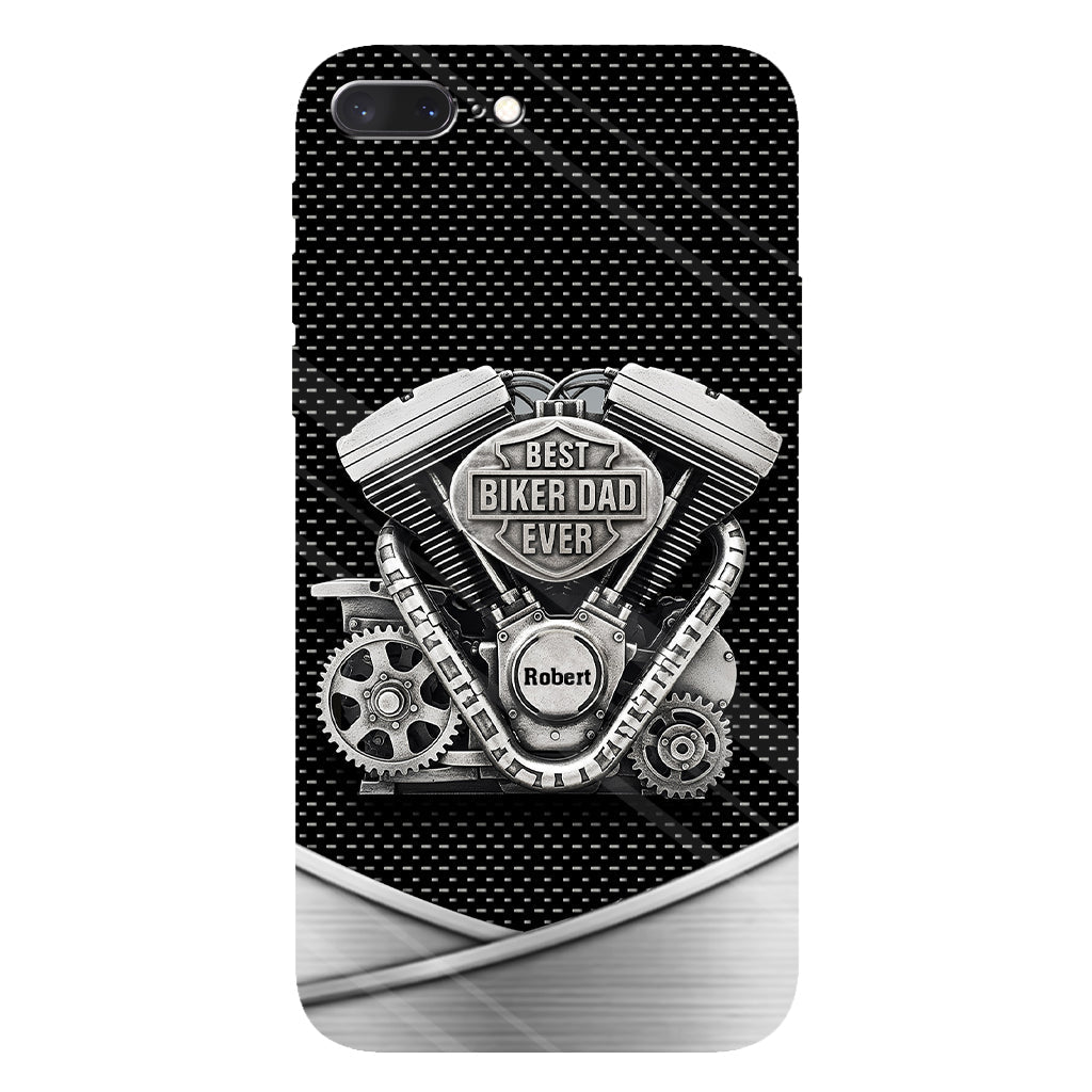 Best Dad Ever - Personalized Biker Full Print Phone Case