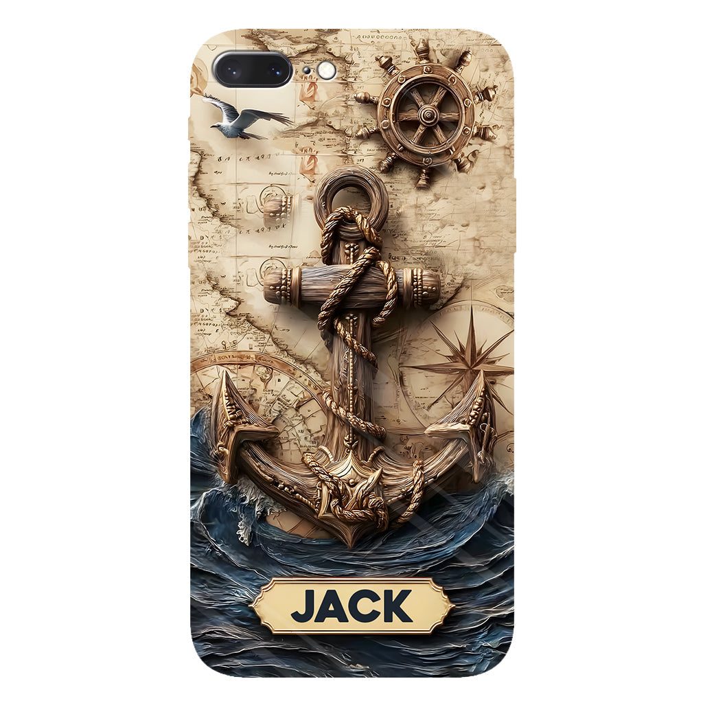 Fier marin - Coque de téléphone personnalisée avec impression intégrale sur le thème de la navigation