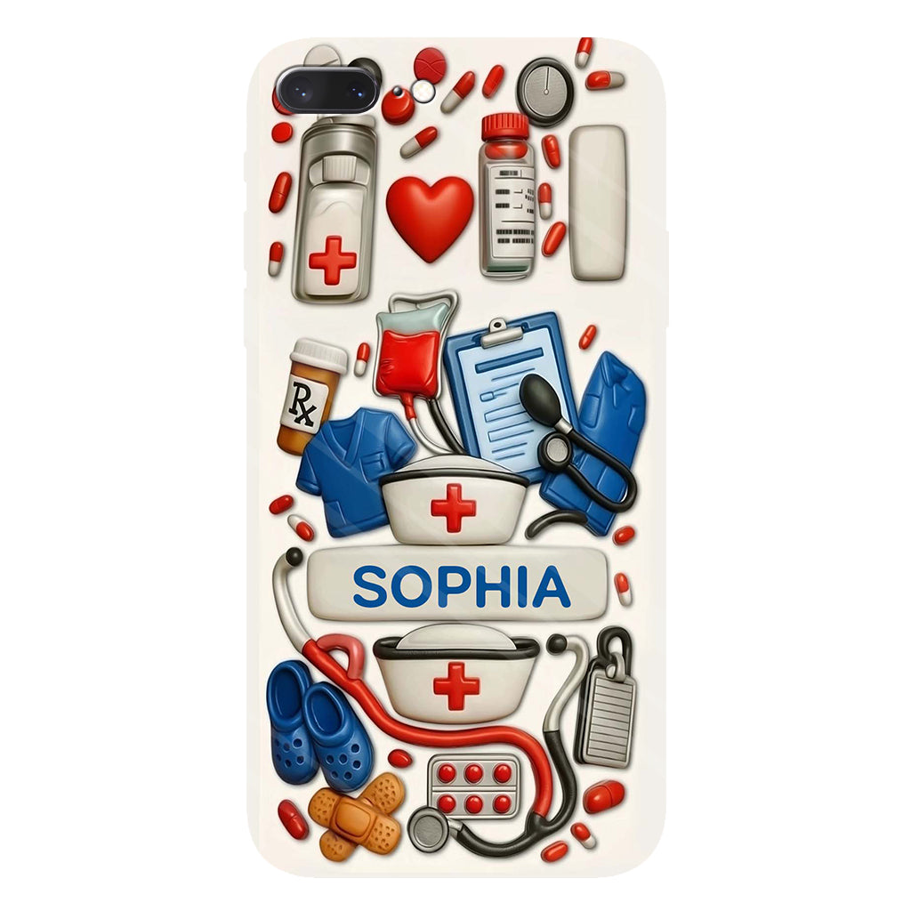 Nurses Are The Heart Of Healthcare - Personalized Nurse Full Print Phone Case
