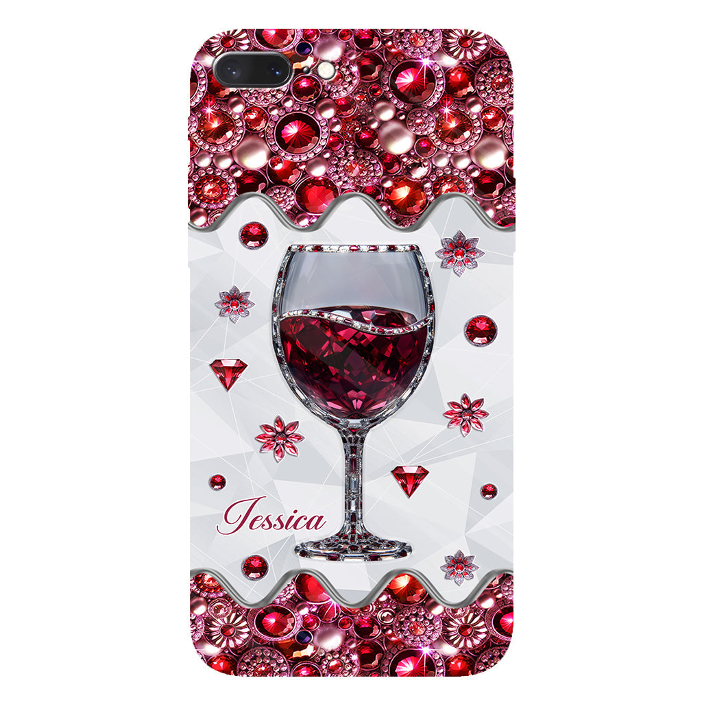 Just A Girl Who Loves Wine - Personalized Wine Full Print Phone Case