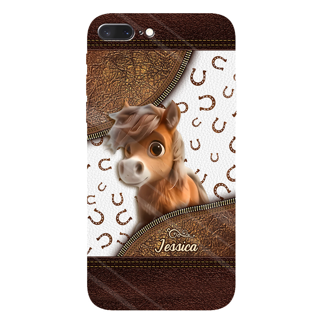 Cute Horse - Personalized Horse Full Print Phone Case