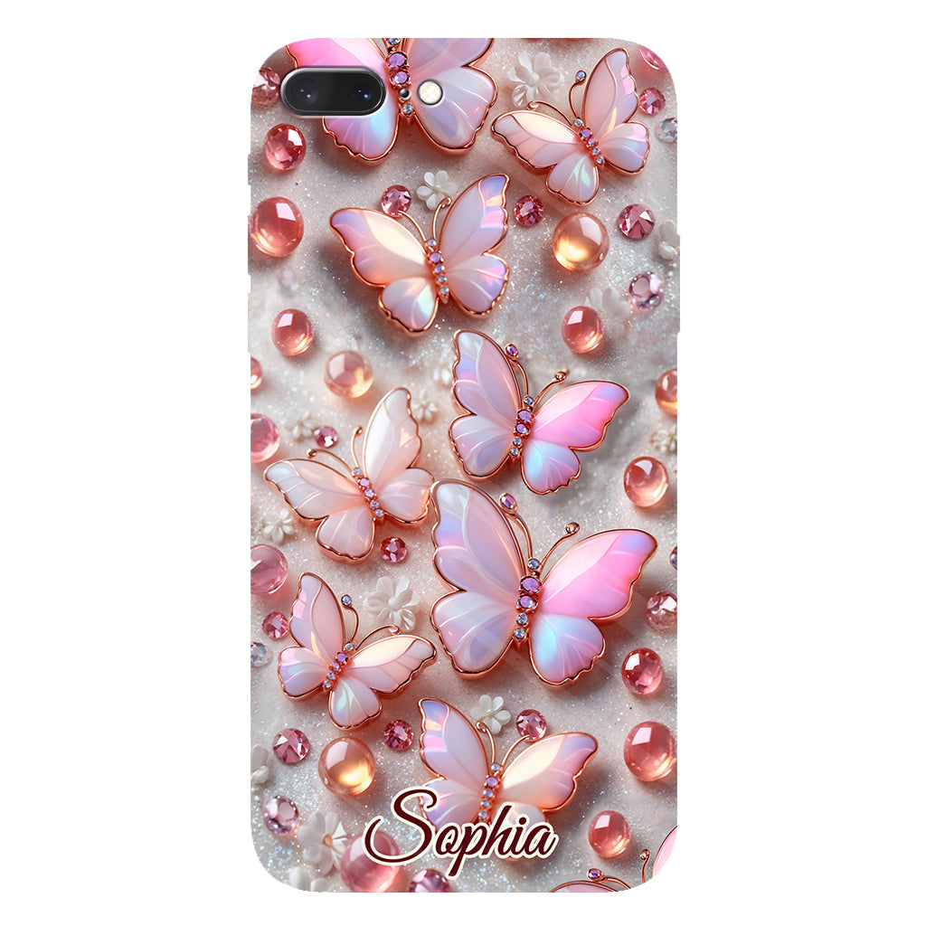 Stunning Butterflies - Personalized Butterfly Full Print Phone Case
