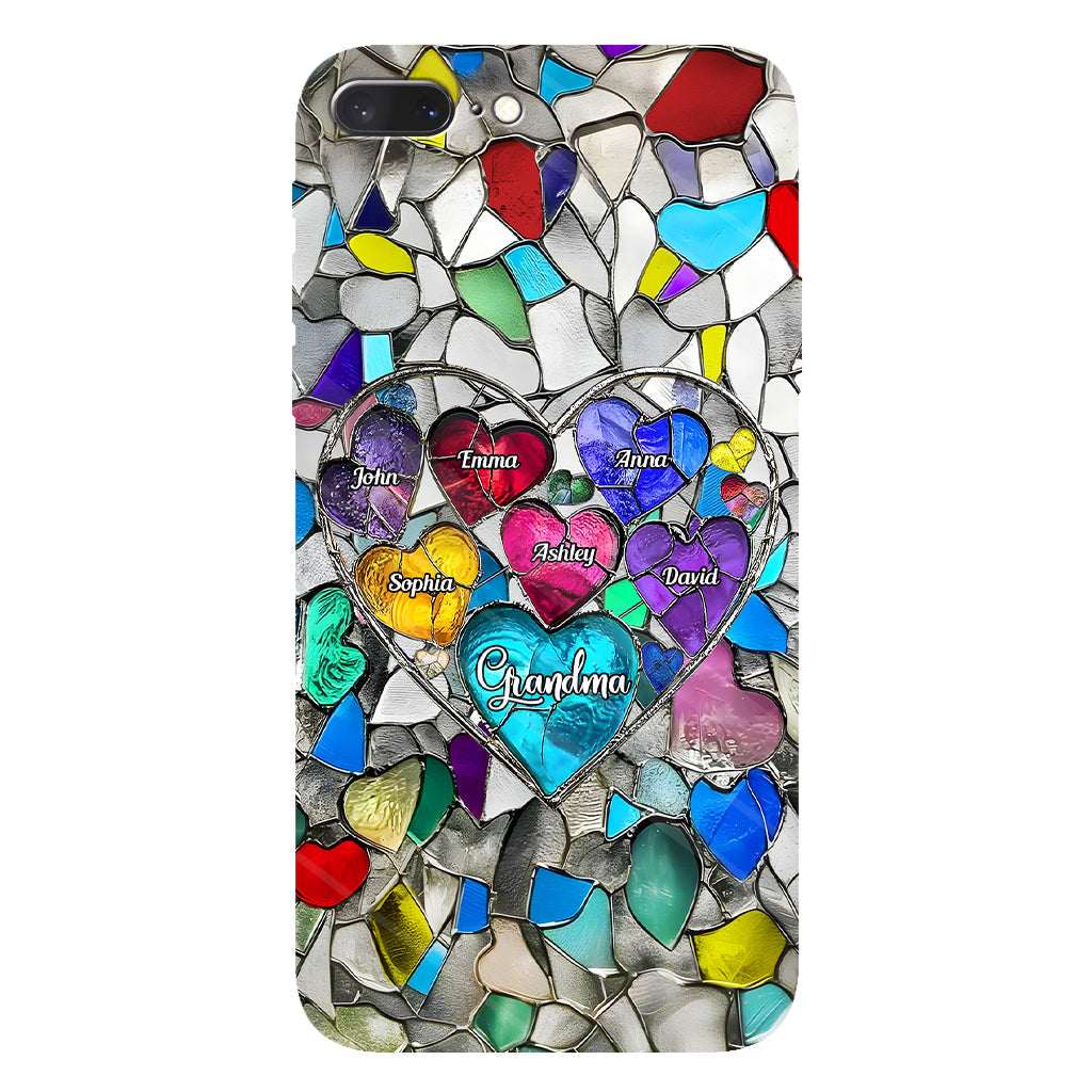 Grandma's Mom's Sweethearts - Personalized Grandma Full Print Phone Case