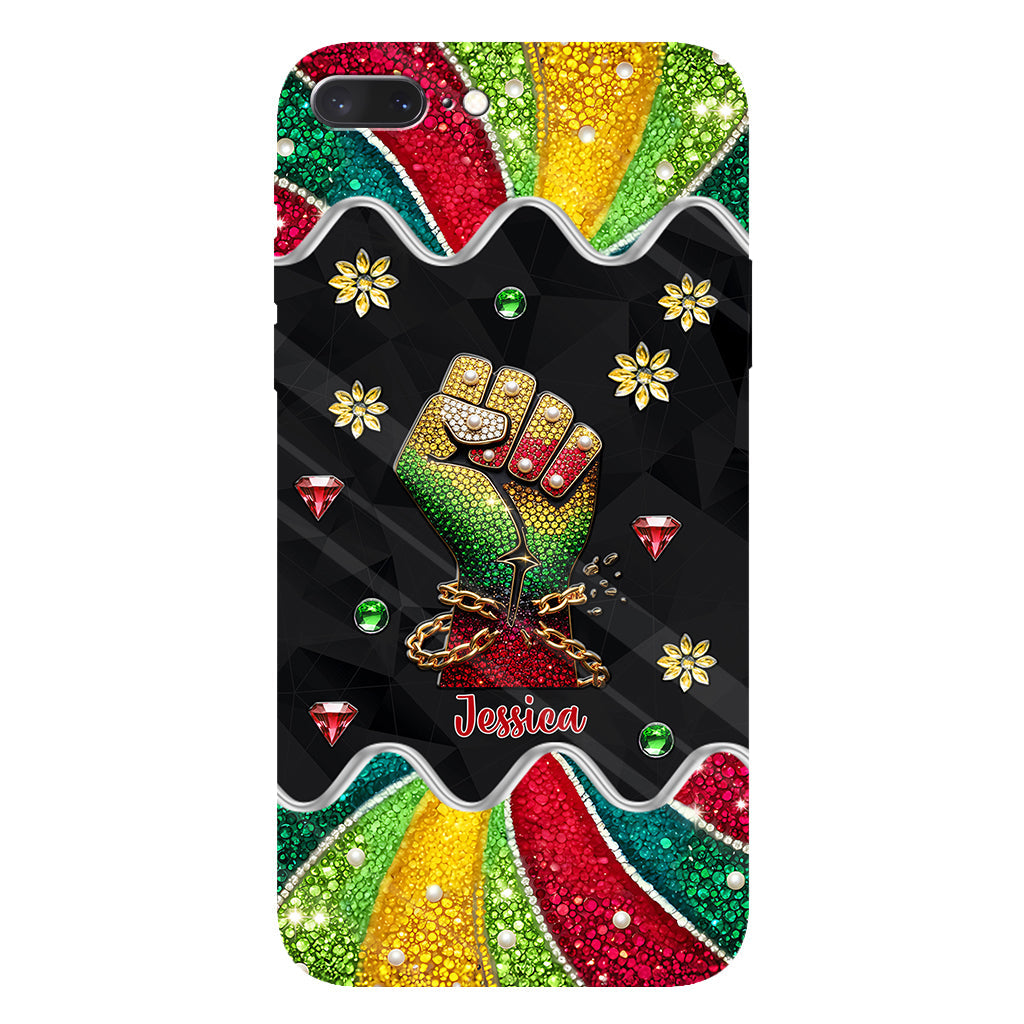 Ils ne nous aiment pas - Coque de téléphone et support de téléphone personnalisés Juneteenth avec impression intégrale