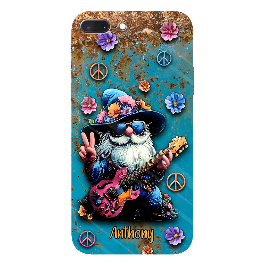 Coque de téléphone personnalisée Hippie Gnome - Motif hippie intégral