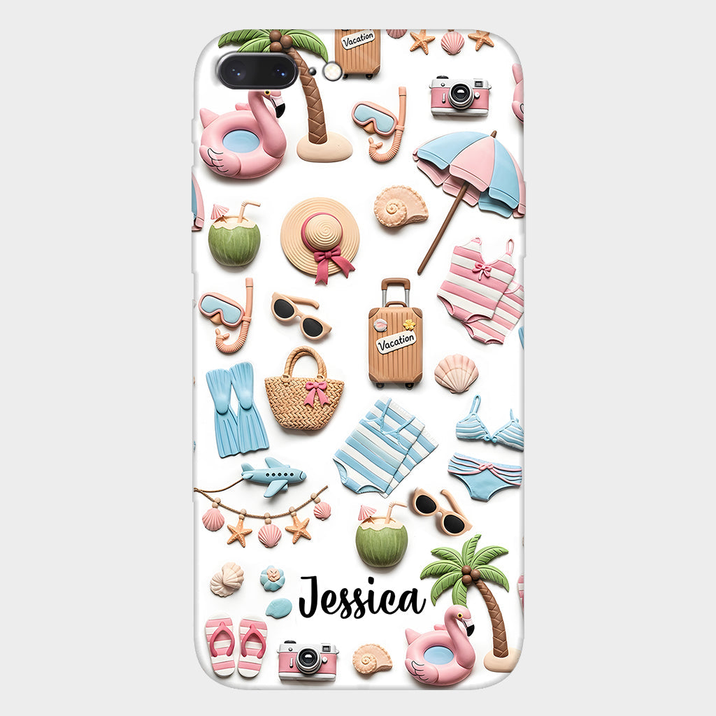 Beach Lovin' Girl - Personalized Sea Lover Full Print Phone Case