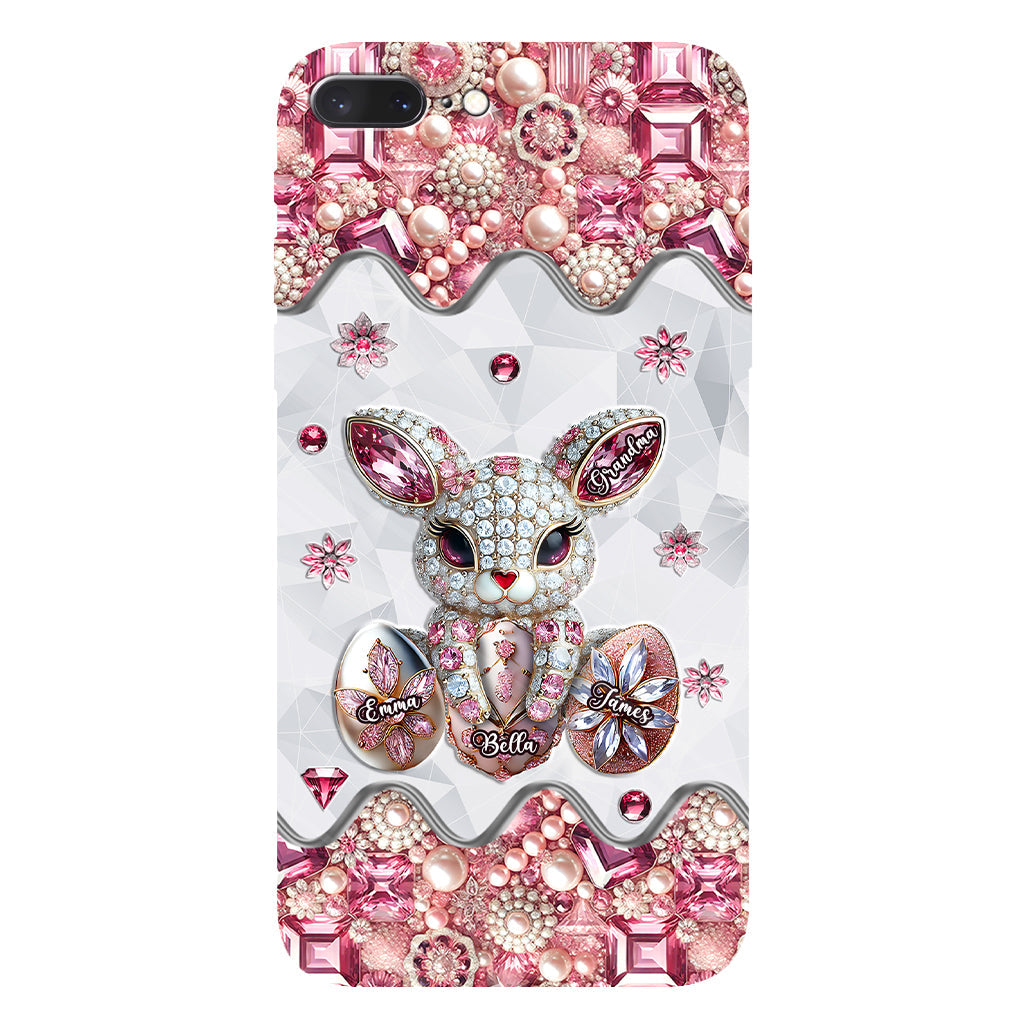 Coque de téléphone personnalisée « Lapin de Pâques - Mamie » avec impression intégrale