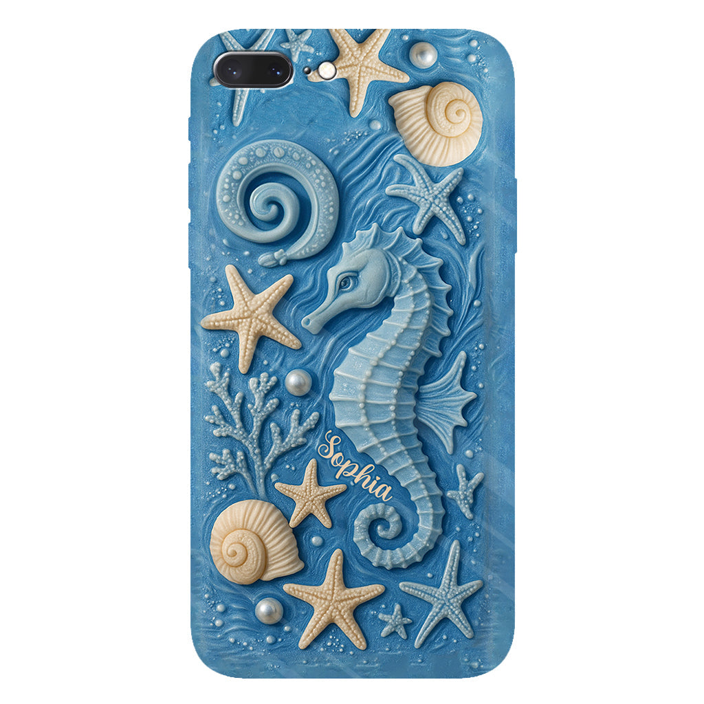 Juste une fille qui aime l'océan - Coque de téléphone personnalisée pour amoureux de la mer avec impression intégrale