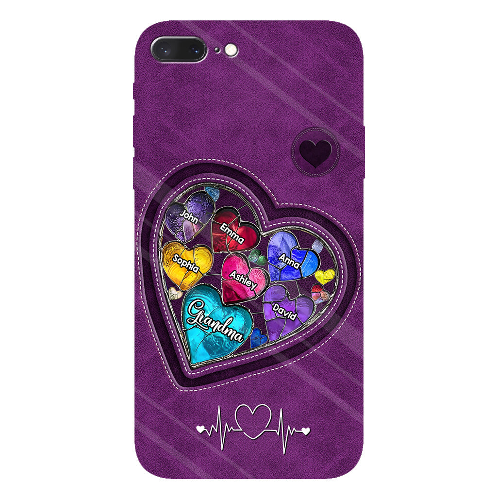 Les chéries de la maman de grand-mère - Coque de téléphone personnalisée avec impression intégrale « Grand-mère »