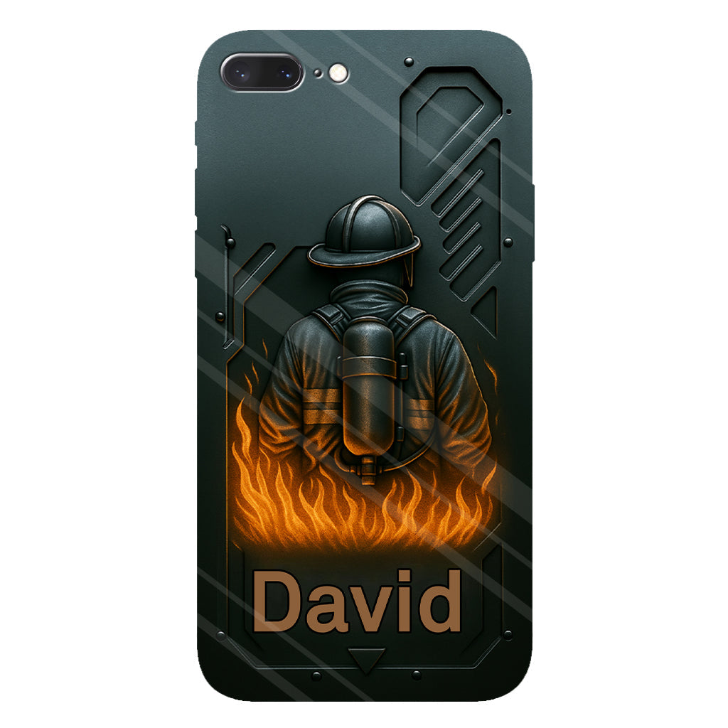 The Strone One - Personalized Firefighter Full Print Phone Case