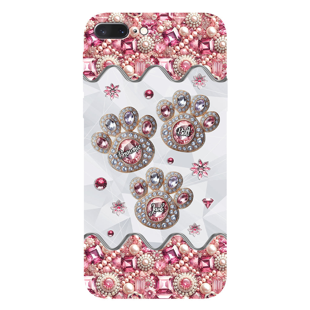 La vie est plus belle avec mes chiens - Coque de téléphone personnalisée avec impression intégrale de chien