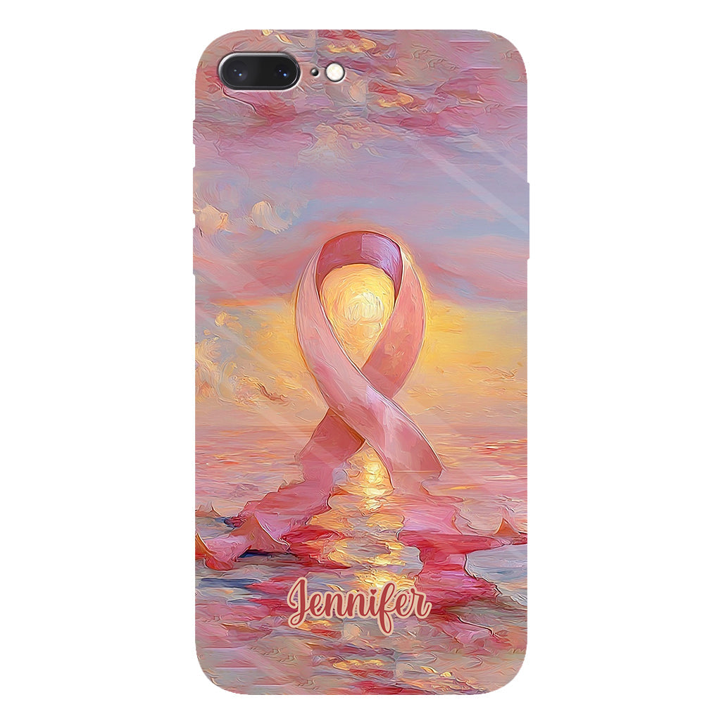 Guerrières fortes - Coque de téléphone personnalisée avec impression intégrale pour la sensibilisation au cancer du sein