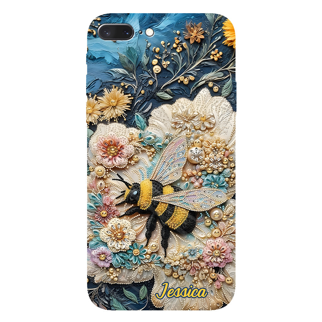 Soyez gentils - Coque de téléphone personnalisée avec motif abeille