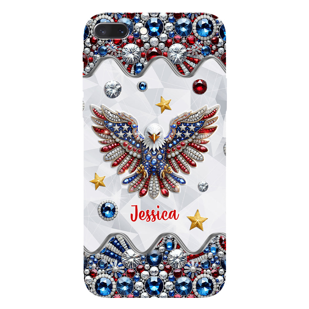 Patriotic Eagle - Personalized Bald Eagle Full Print Phone Case
