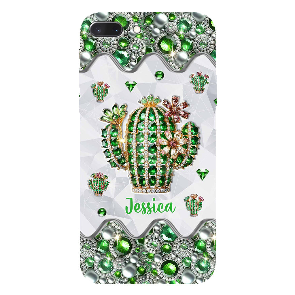 Coque de téléphone personnalisée « Love Cactus » avec motif cactus intégral