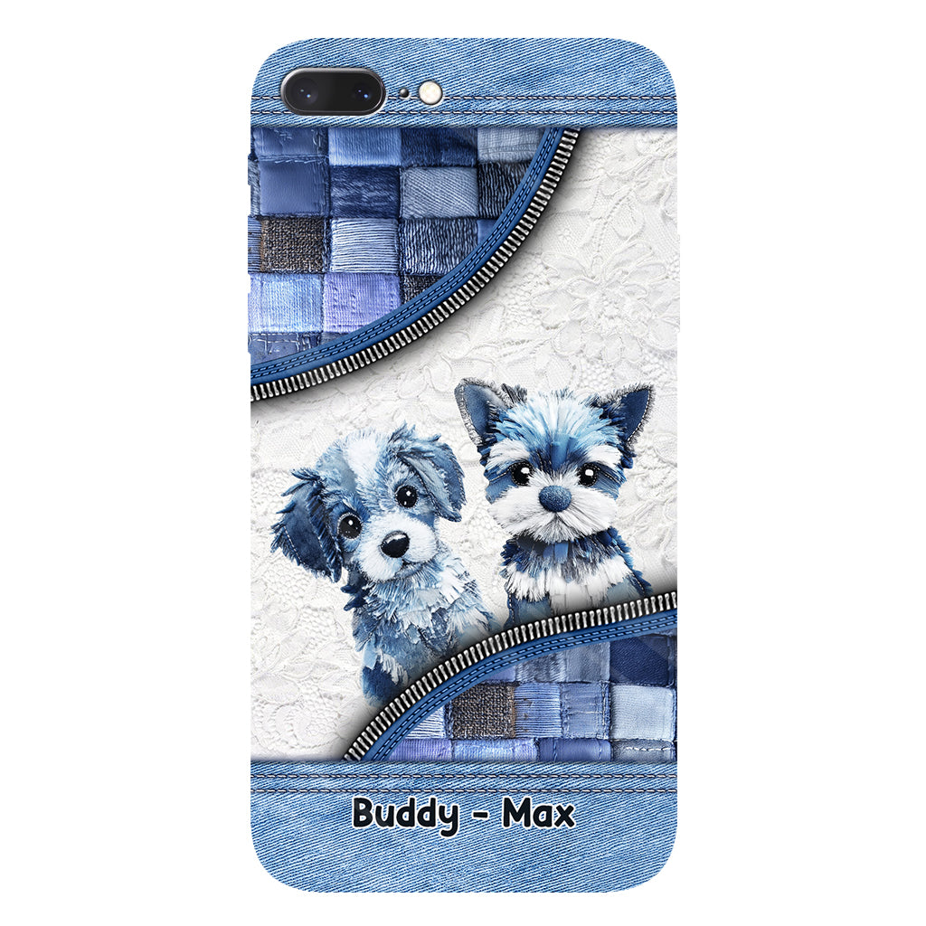 Coque de téléphone personnalisée avec imprimé chien mignon