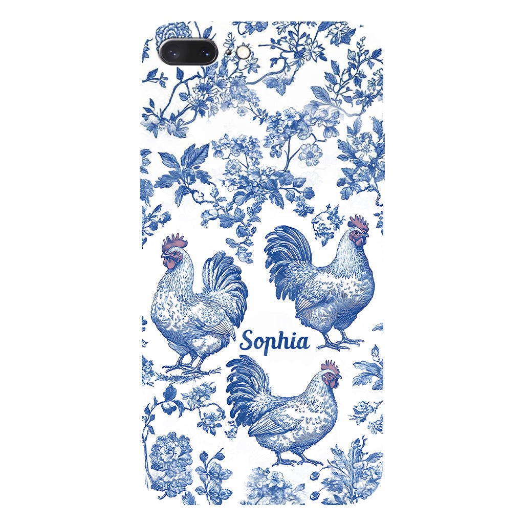 Chicken Toile de Jouy - Personalized Chicken Full Print Phone Case