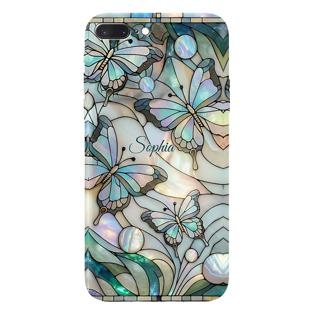 Coque de téléphone personnalisée avec motif papillons « J’adore les papillons »