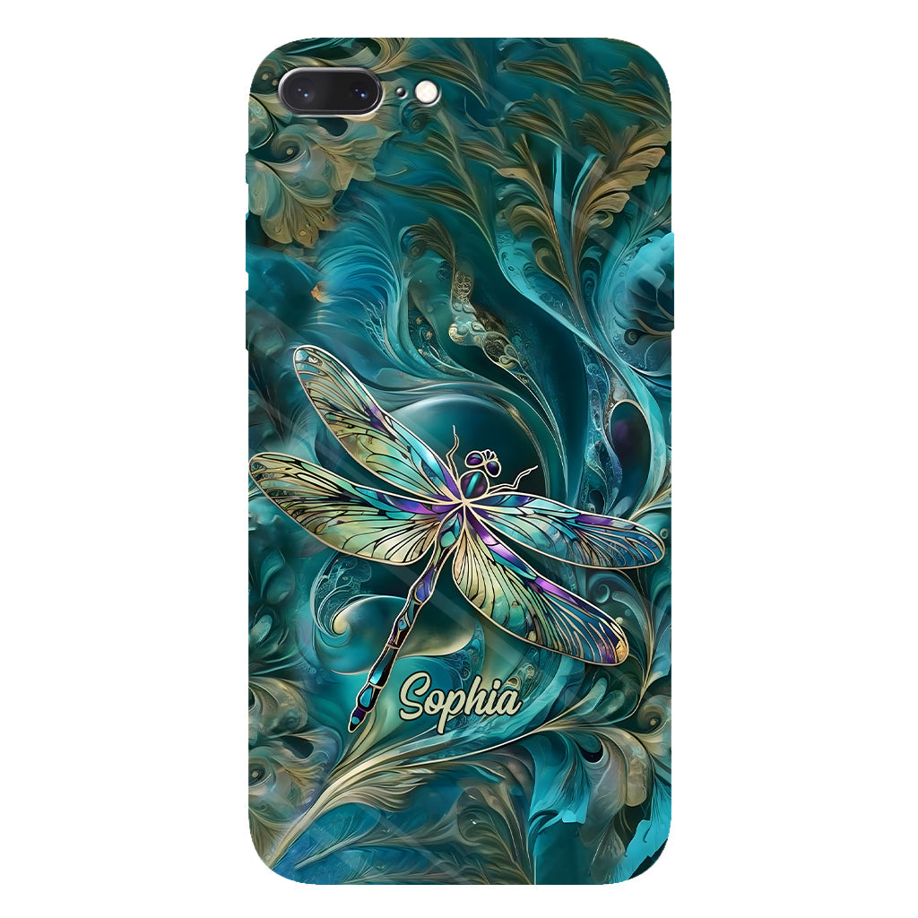 Magnifique libellule - Coque de téléphone personnalisée avec motif libellule intégral