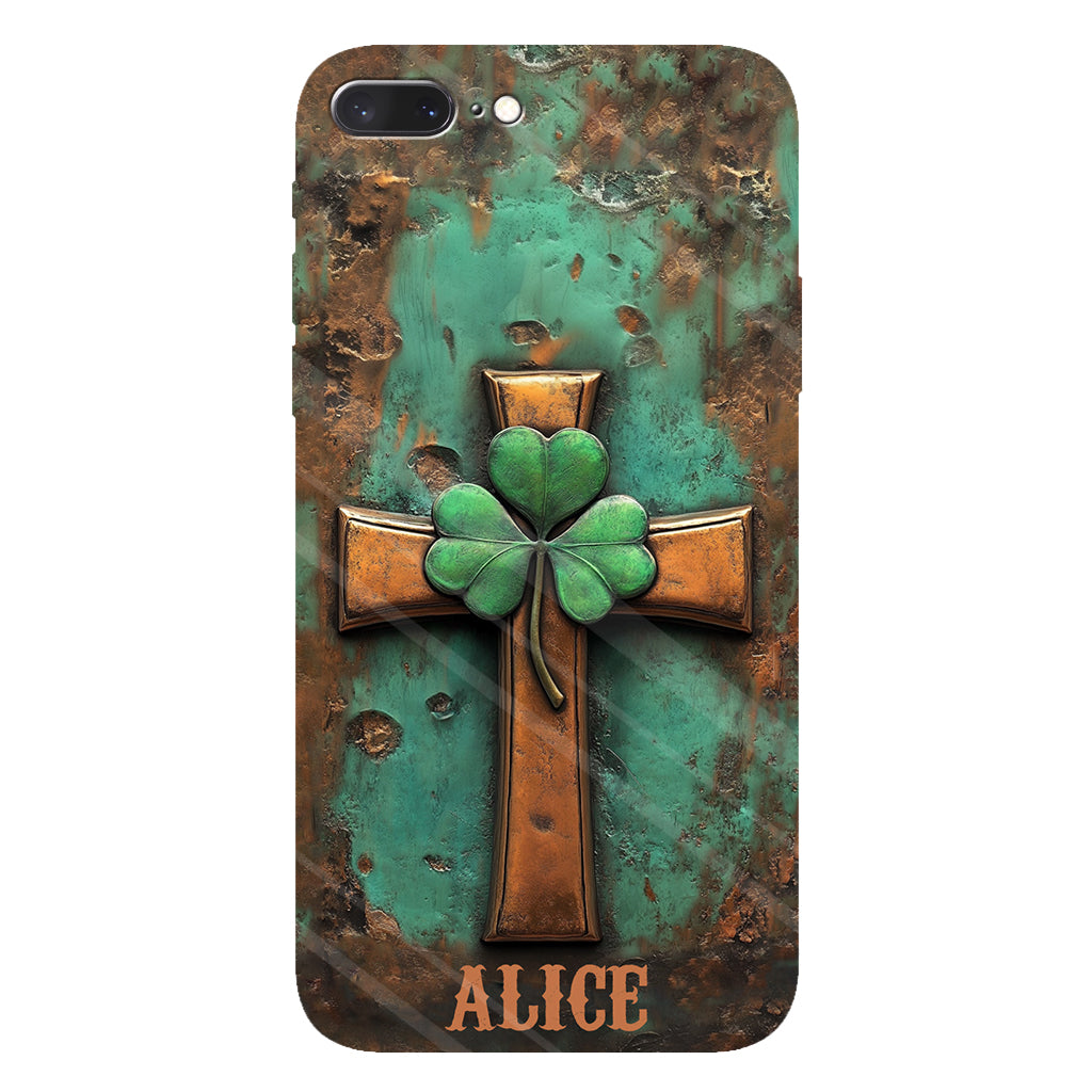 Vintage Irish Cross - Personalized Saint Patrick's Day Full Print Phone Case