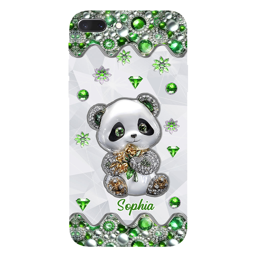 Juste une fille qui aime les pandas - Coque de téléphone personnalisée avec impression intégrale « Amoureuse des pandas »